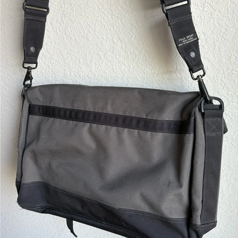 Polo by Ralph Lauren Charcoal Messenger Bag